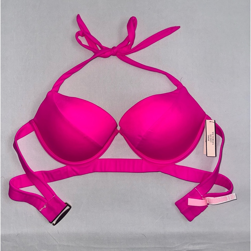 Victoria’s Secret Hot Pink Padded Push Up Bikini Top